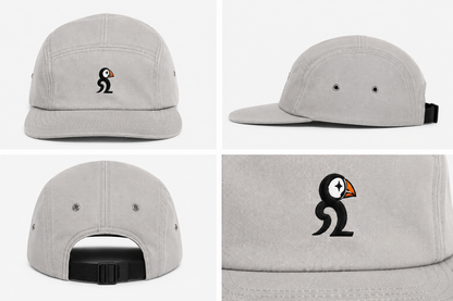 Puffin 5 Panel Cap — Stone
